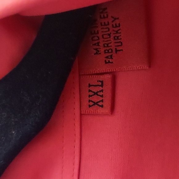 HUGO by Hugo Boss Slim Line Button Down Long Sleeve Coral Dress Shirt - Picture 3 of 12